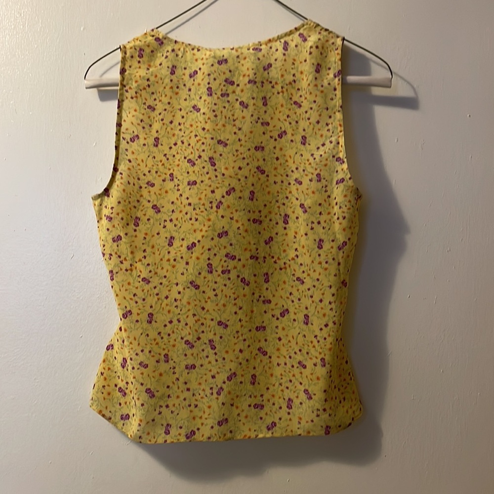 NWT Favorite Daughter The Gwen Top Tie Front Sleeveless Silk Blouse - Picture 12 of 16
